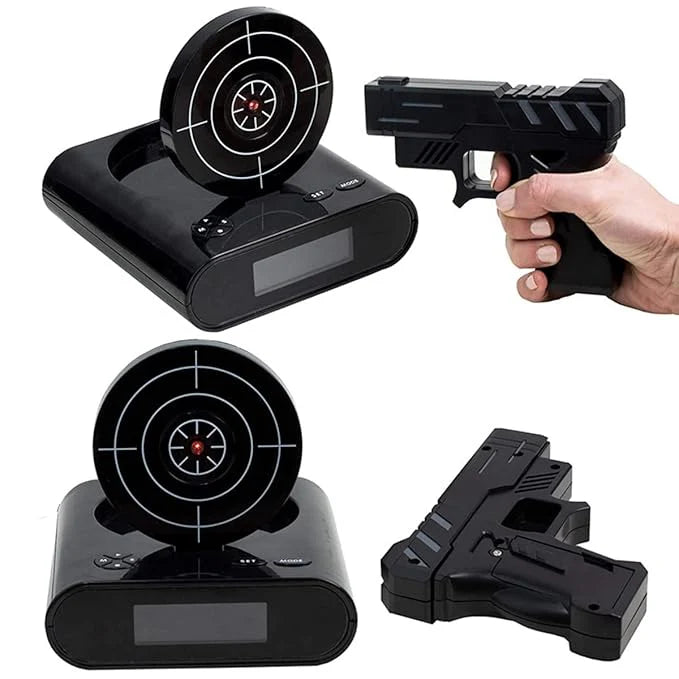 Lock N' load alarm clock/Aim alarm for Kids & Adults